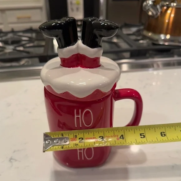 Rae Dunn HO HO HO Coffee Mug - allside red - ceramic
Upside Down Santa NEW - Picture 15 of 15